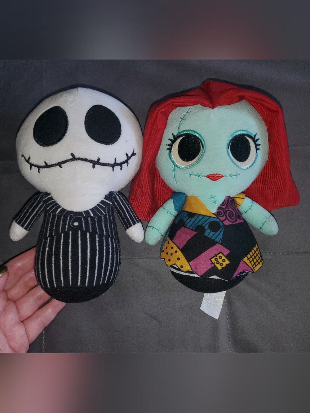 Disney Nightmare Before Christmas Jack and Sally Funko 8 inch plush doll set